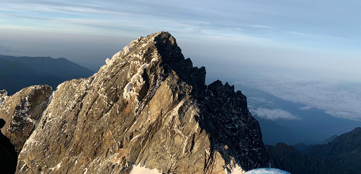 Rwenzori Mountain Peaks. Peaks of Mountain Rwenzori